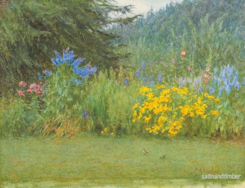 Reproduktion av målningen i en trädgård i Surrey nära Witley - Helen Allingham - Bild 2