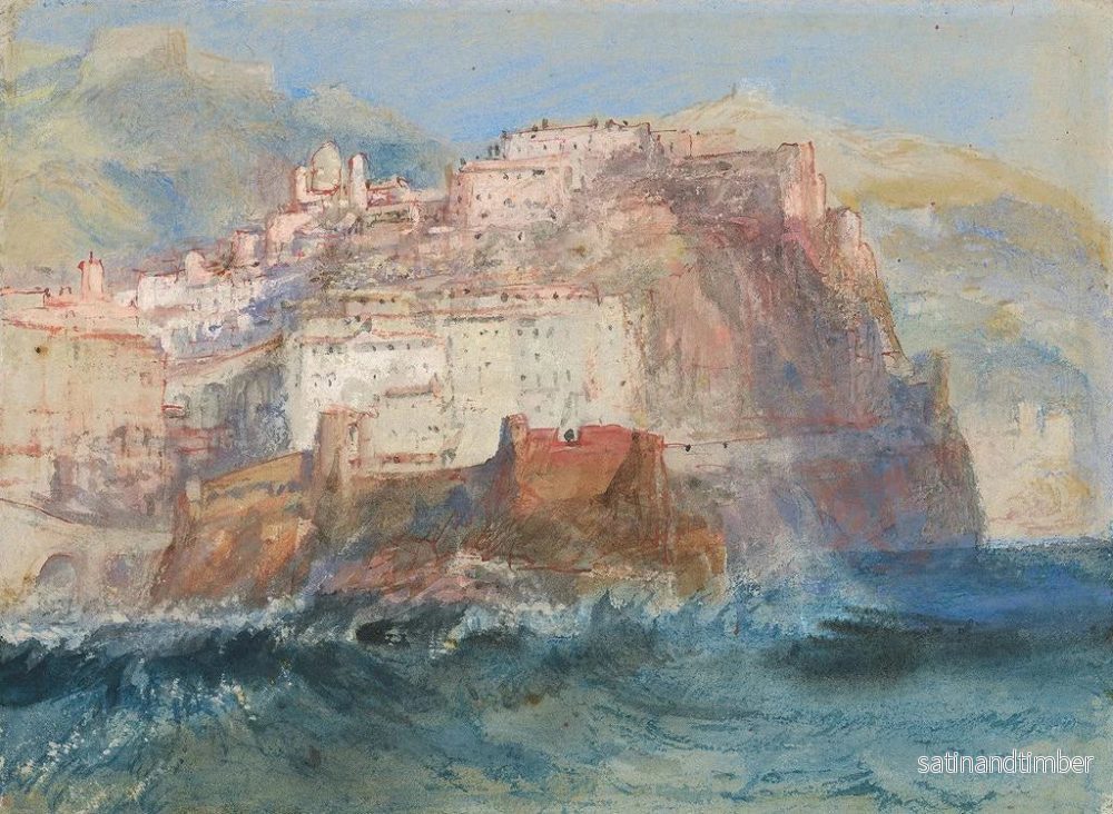 Reproduktion av målningen Gênes vy över havet med Santa Maria Assunta-kyrkan i Carignano - Joseph Mallord William Turner - Bild 2