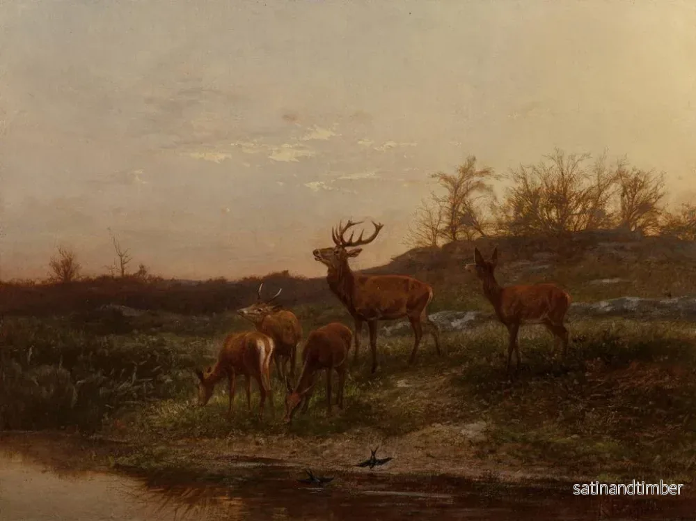 Reproduktion av målningen Vid vattenhålet - Karl Bodmer - Bild 2