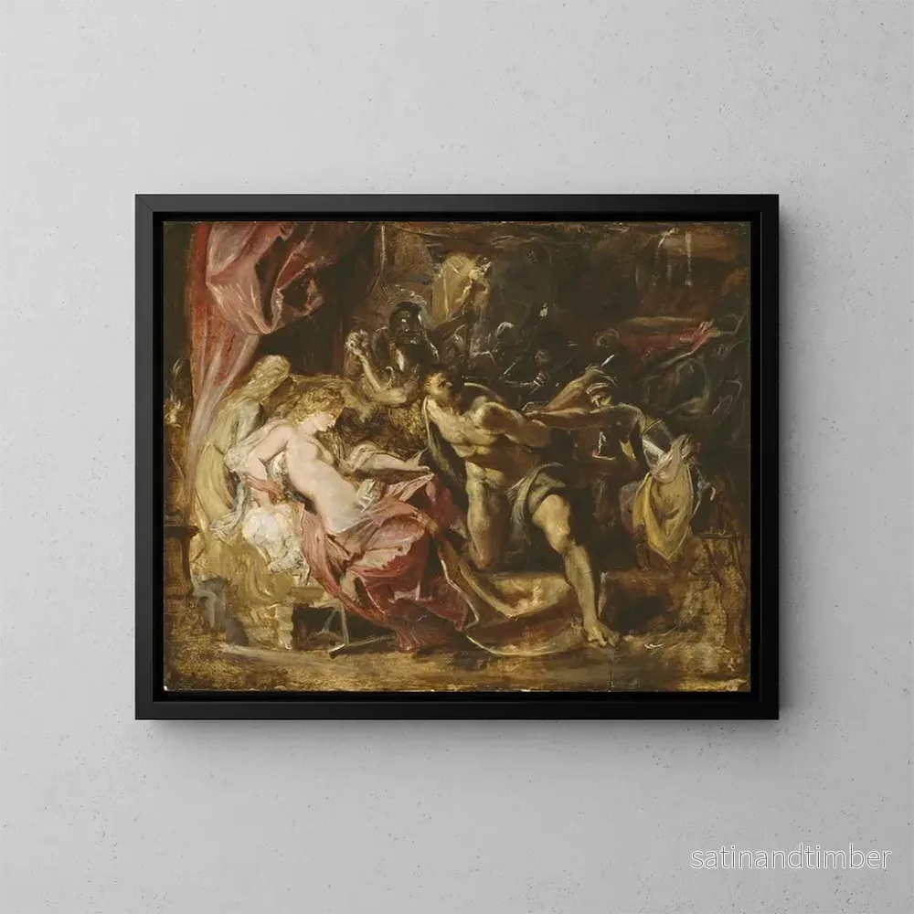 Reproduktion av målningen La Capture de Samson - Peter Paul Rubens