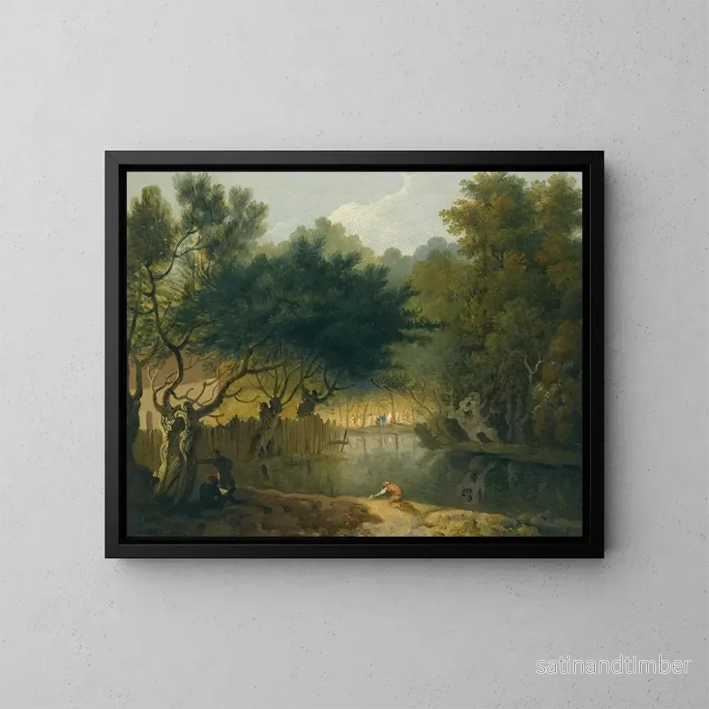 Reproduktion av målningen En vy över St James's Park i London - Richard Wilson