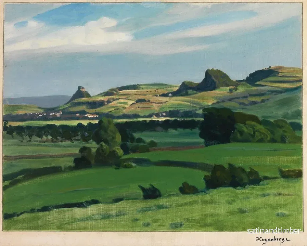 Reproduktion av målningen Hôtel de la Hegauberge - Gustav Kampmann - Bild 2