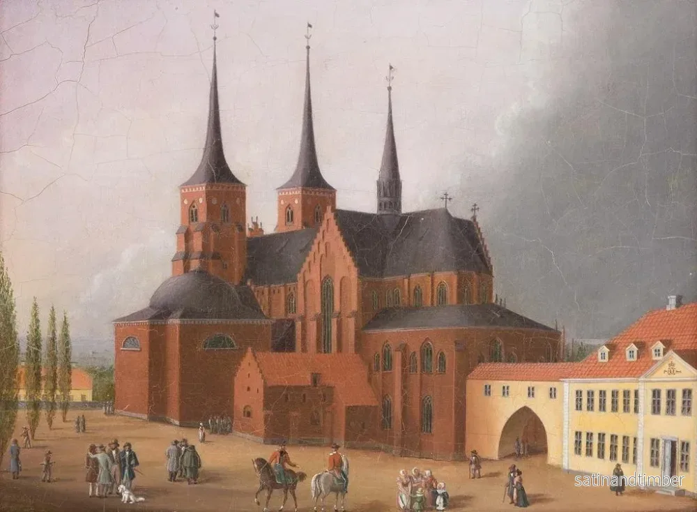 Reproduktion av målningen av Roskilde domkyrka - Johann Karl Schultz - Bild 2
