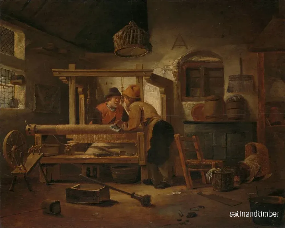 Reproduktion av målningen Atelier des tisserands - Cornelis Gerritsz Decker - Bild 2