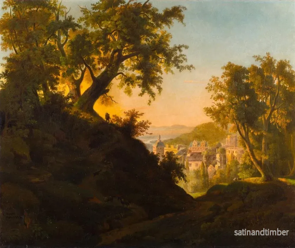 Reproduktion av målningen Le château de Heidelberg - Charles Ferdinand Wimar - Bild 2