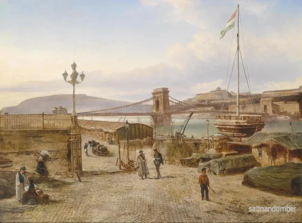 Reproduktion av målningen Vue sur Buda - Elias Pieter van Bommel - Bild 2