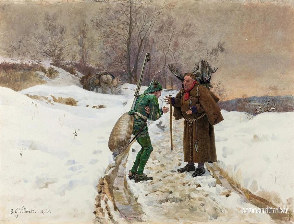 Reproduktion av målningen La Fourmi et la Cigale - Jehan Georges Vibert - Bild 2
