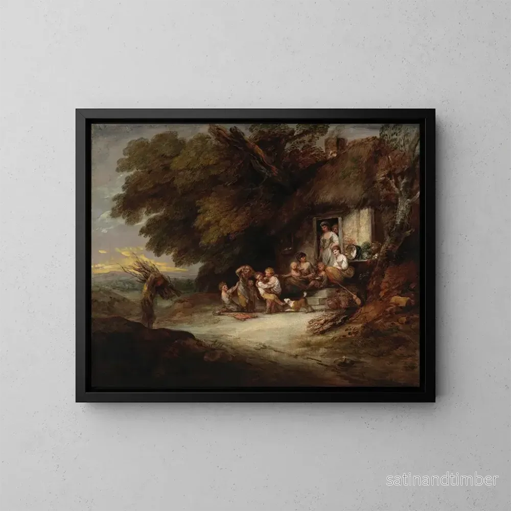 Reproduktion av målningen La porte du cottage – Thomas Gainsborough Reproduktion av målningen La porte du cottage – Thomas Gainsborough