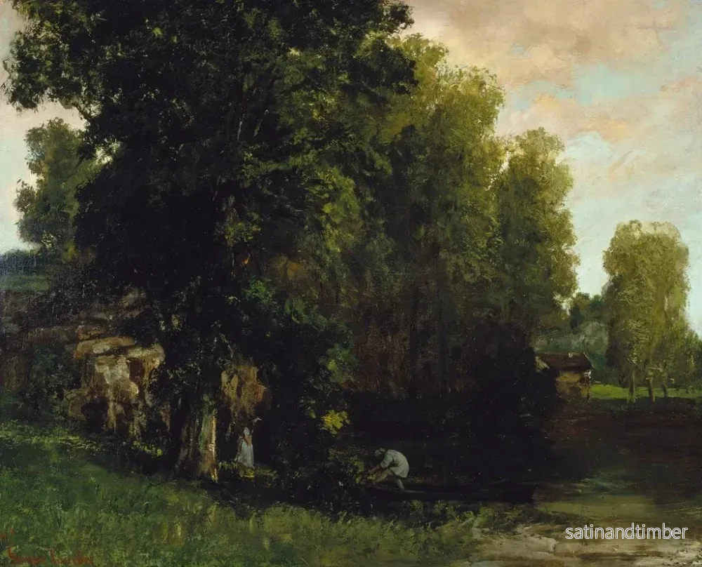 Reproduktion av målningen Le Bord de la piscine - Gustave Courbet - Bild 2