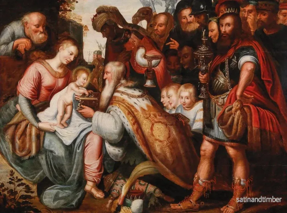 Reproduktion av målningen L'Adoration des Mages - Atelier d'Artus Wolffort - Bild 2