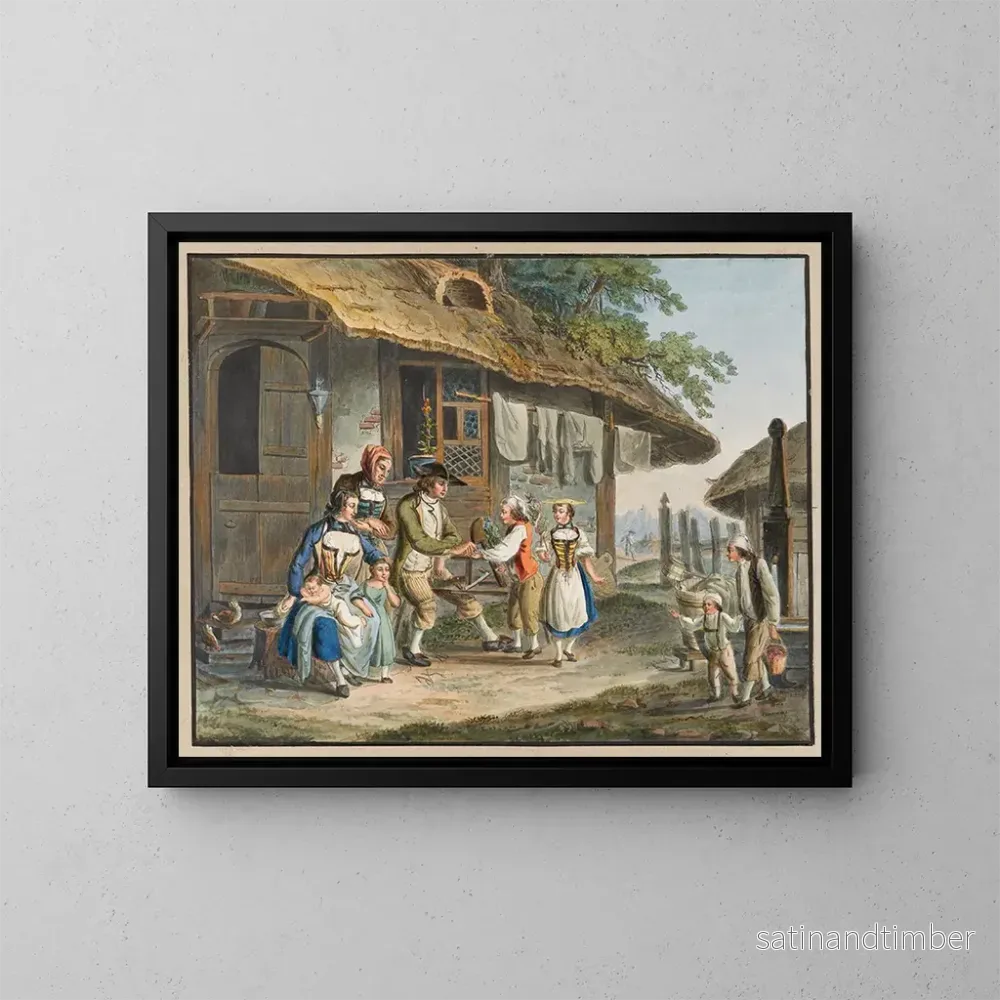 Reproduktion av målningen Le Printemps - Johann Georg Volmar
