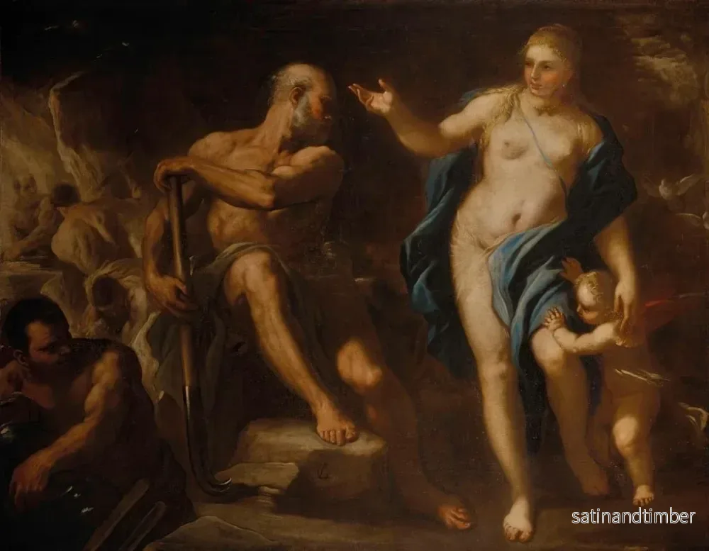 Reproduktion av målningen Venus i Vulcans smedja - Luca Giordano - Bild 2