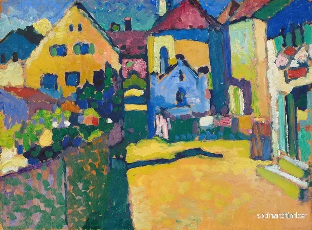Reproduktion av målningen Allée verte à Murnau - Wassily Kandinsky - Bild 2