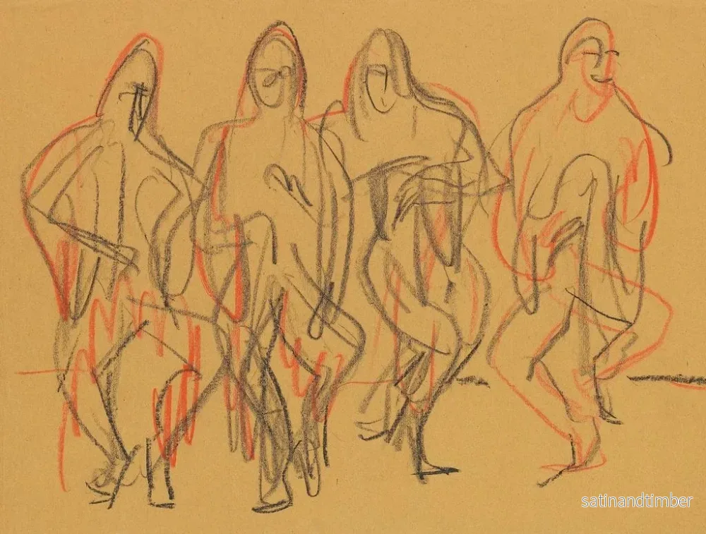 Reproduktion av målningen Danse Wigman - Ernst Ludwig Kirchner - Bild 2