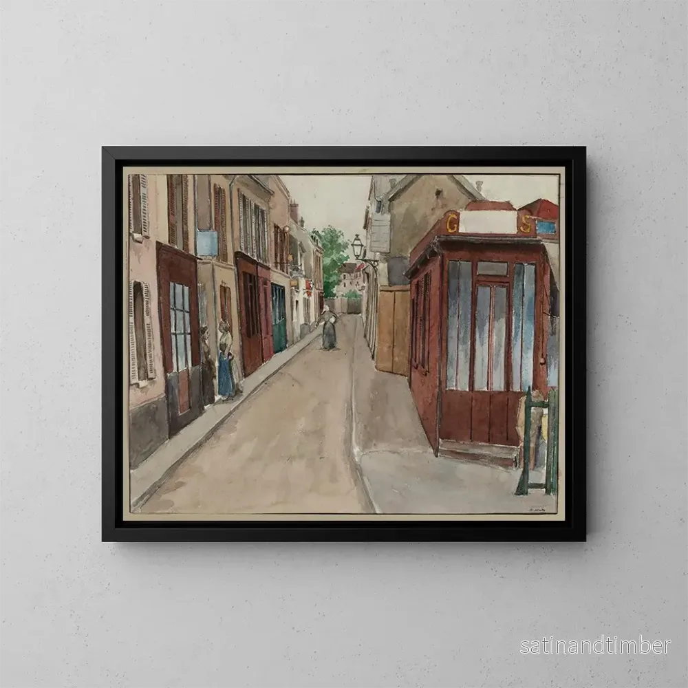 Reproduktion av målningen Rue Villafranca – F. Seguin Reproduktion av målningen Rue Villafranca – F. Seguin