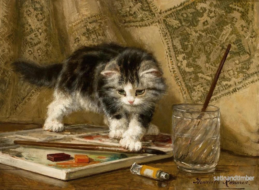 Reproduktion av målningen Le Jeune Artiste - Henriette Ronner-Knip - Bild 2