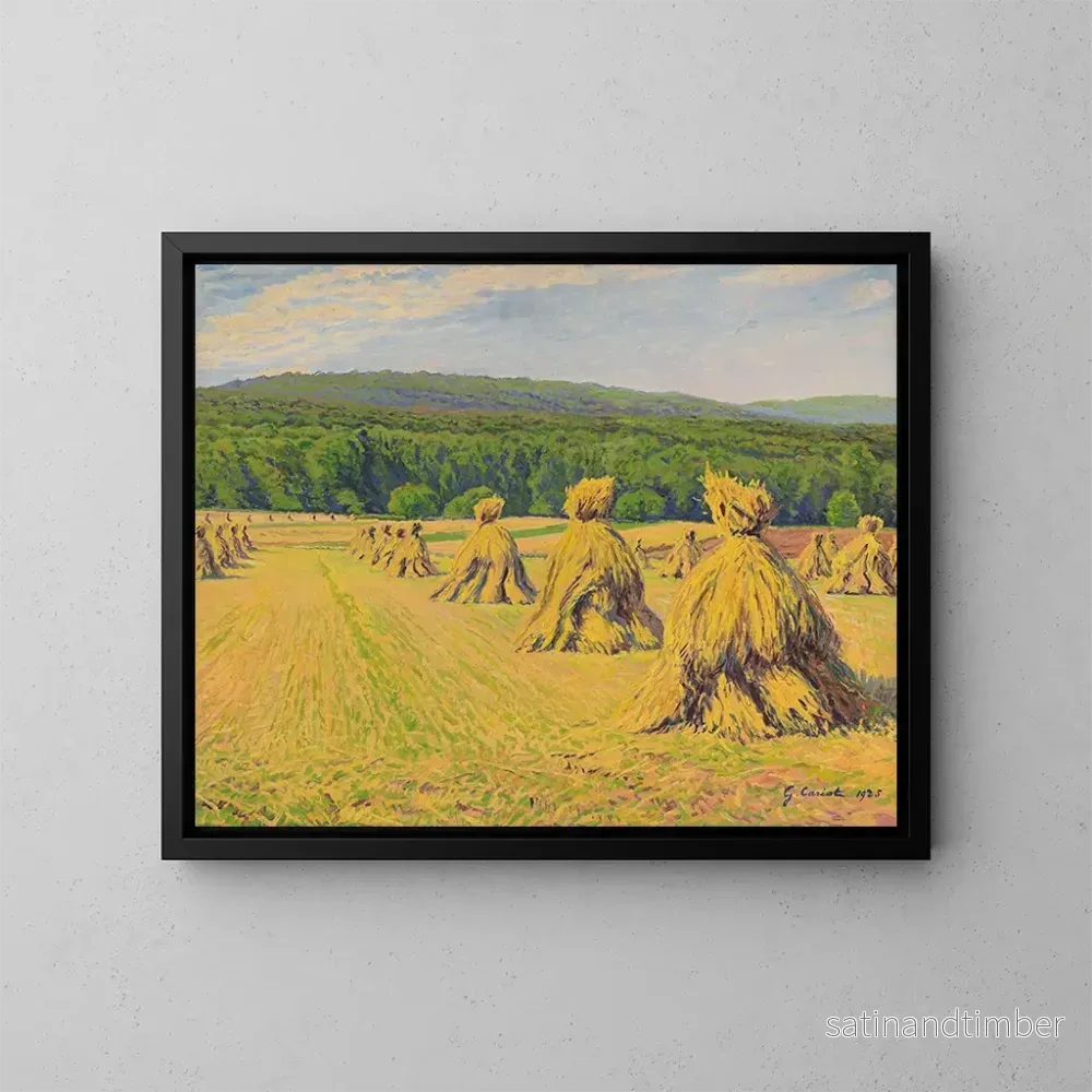 Reproduktion av målningen Landskapsbild med stövlar - Gustave Cariot