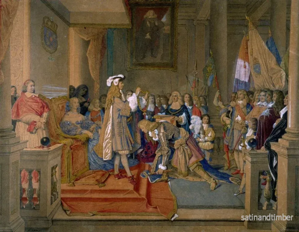 Reproduktion av målningen Le maréchal de Berwick recevant la Toison d'or - Jean-Auguste-Dominique Ingres - Bild 2