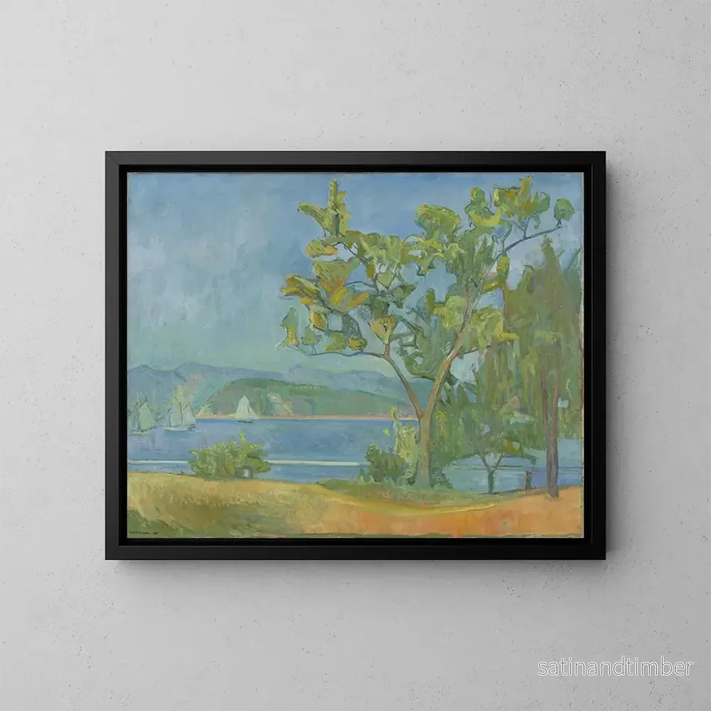 Reproduktion av målningen Landskapsbild av Holmsbu - Oluf Wold-Torne