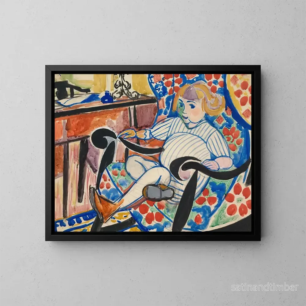 Reproduktion av målningen Gouache – Henry Lyman Saen