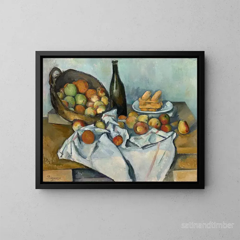 Reproduktion av målningen Le Panier de pommes - Paul Cézanne