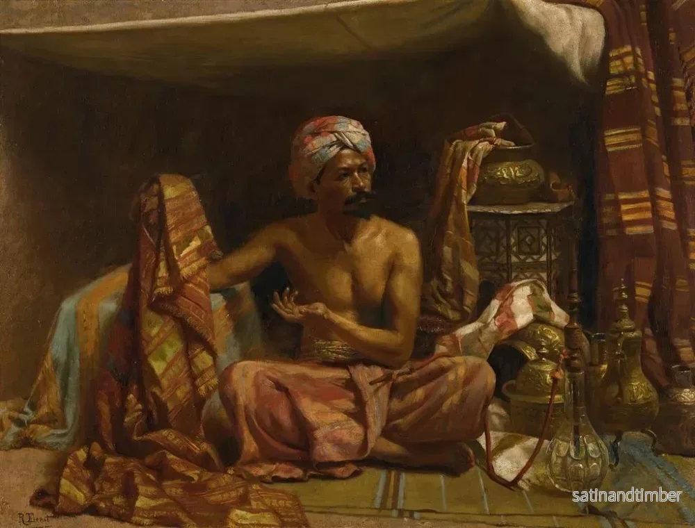 Reproduktion av målningen Le marchand de tapis - Rudolf Ernst - Bild 2