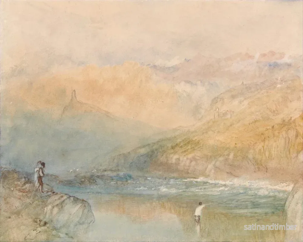 Reproduktion av målningen på Mosel nära Traben-Trarbach - Joseph Mallord William Turner - Bild 2