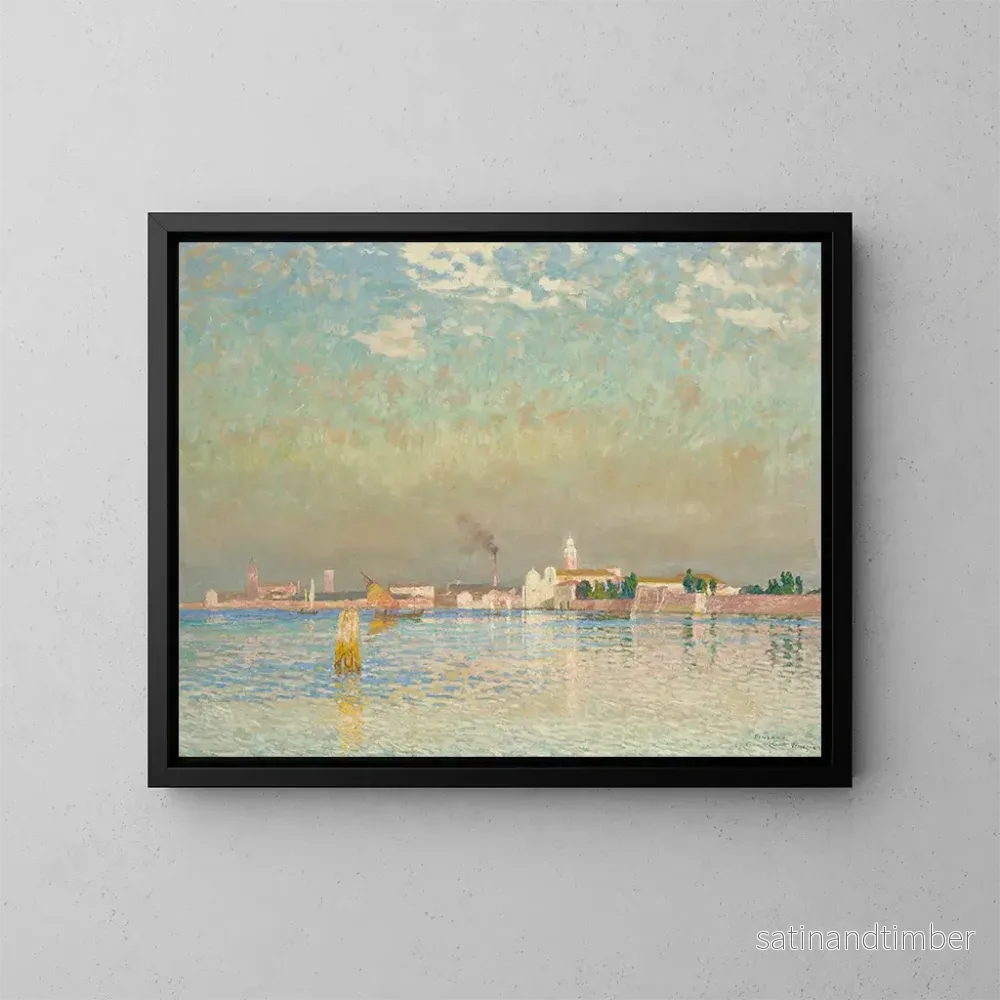 Reproduktion av målningen Vue de Murano, Venise - Émile Claus