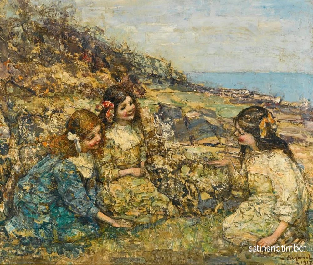 Reproduktion av målningen Souffler le pissenlit - Edward Atkinson Hornel - Bild 2