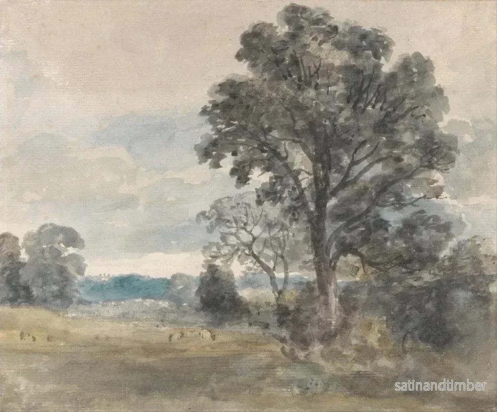 Reproduktion av målningen Landskap i East Bergholt - John Constable - Bild 2