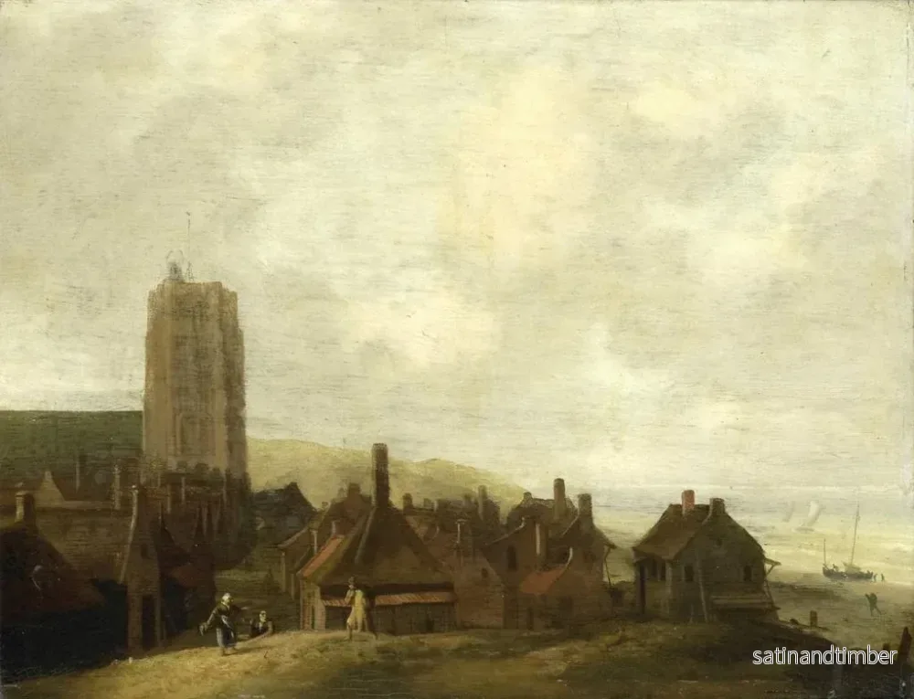 Reproduktion av målningen Vue d'Egmond aan Zee - Ludolf Bakhuizen - Bild 2