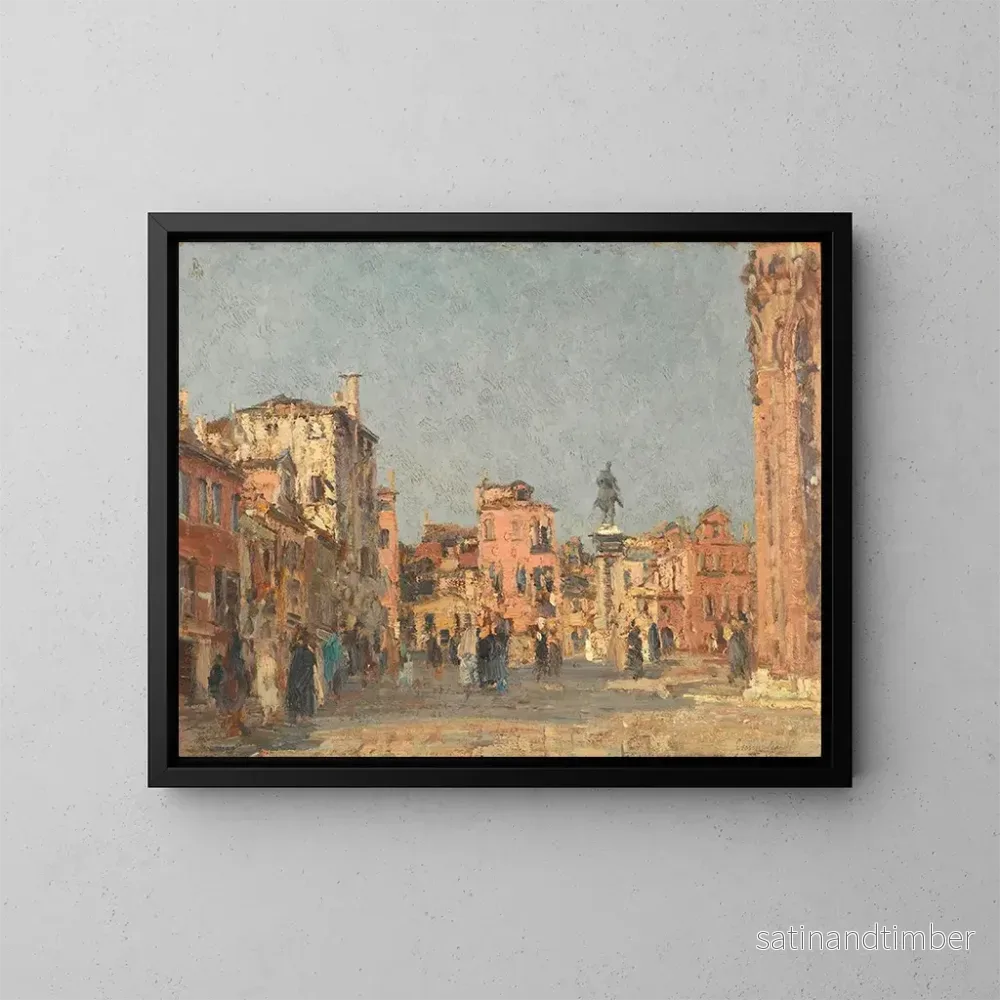Reproduktion av målningen Place Saint-Jean à Venise – Emma Ciardi Reproduktion av målningen Place Saint-Jean à Venise – Emma Ciardi