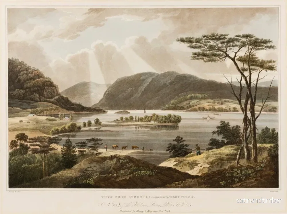 Reproduktion av målningen Vue de Fishkill vers West Point - William Guy Wall - Bild 2