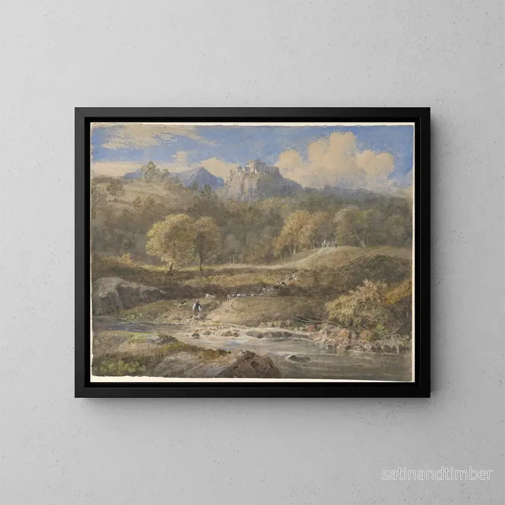 Reproduktion av målningen Licenza nära Rom, Horace-villan - William Havell
