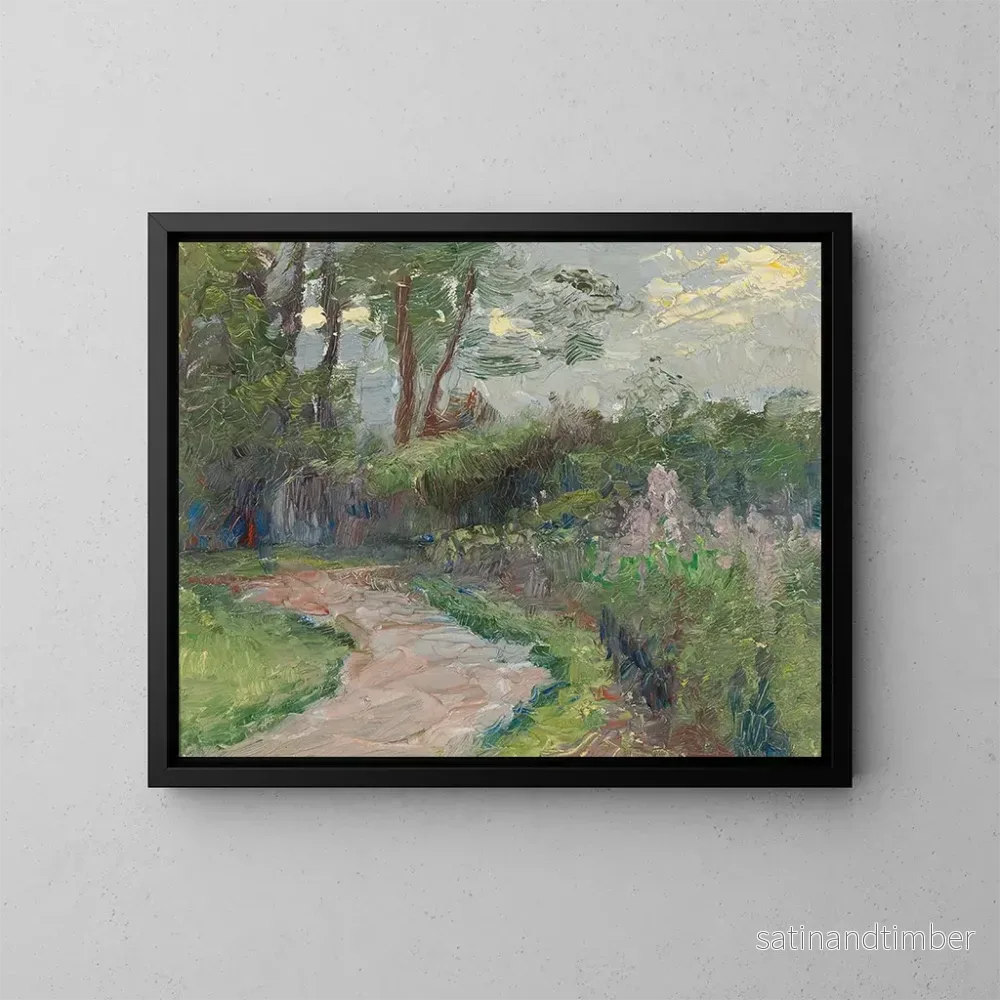 Reproduktion av målningen Sentier dans le parc - Olga Wisinger-Florian
