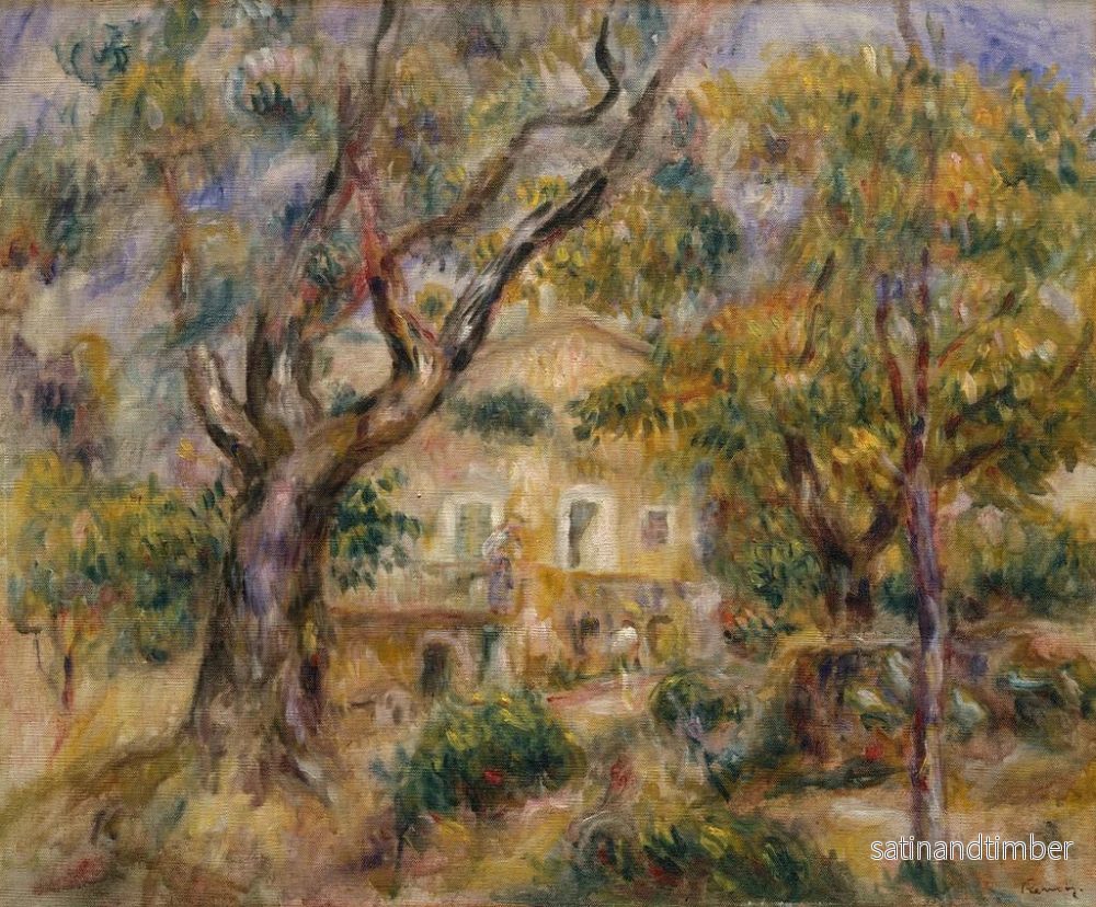 Reproduktion av målningen La Ferme aux Collettes à Cagnes - Pierre-Auguste Renoir - Bild 2
