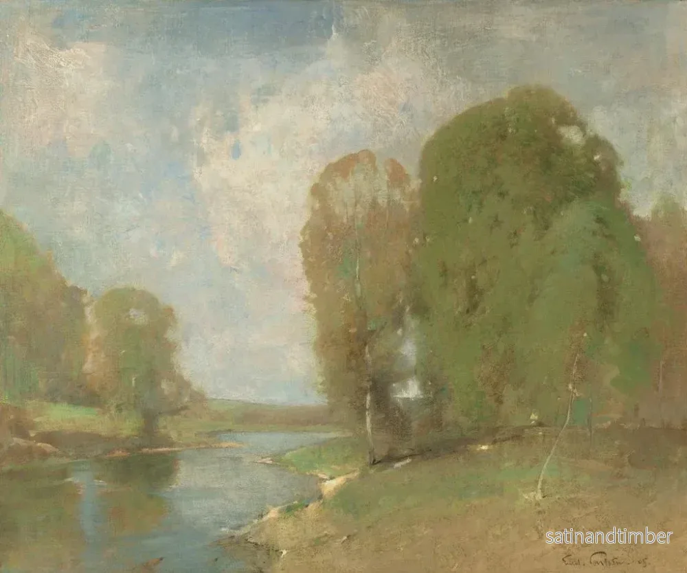 Reproduktion av målningen Prairie de la Fontaine - Emil Carlsen - Bild 2