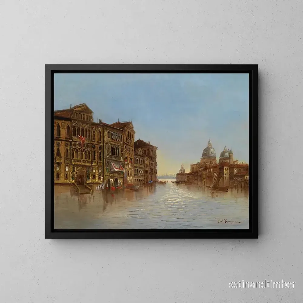 Reproduktion av målningen Venise med Santa Maria della Salute - Karl Kaufmann