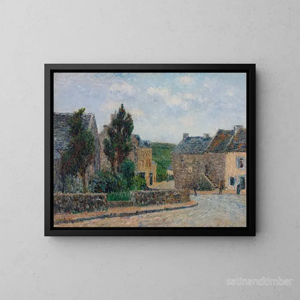 Reproduktion av målningen Rue Saint-Lunaire - Gustave Loiseau