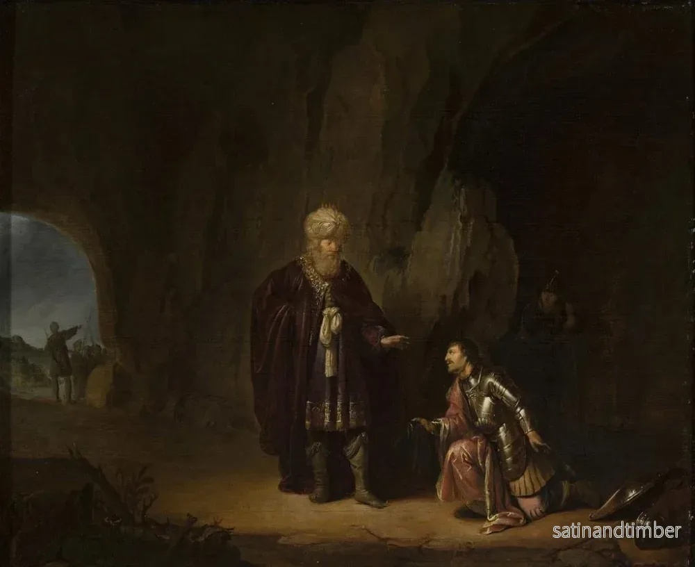 Reproduktion av målningen av Saul och David i grottan i En-Gedi - Willem de Poorter - Bild 2