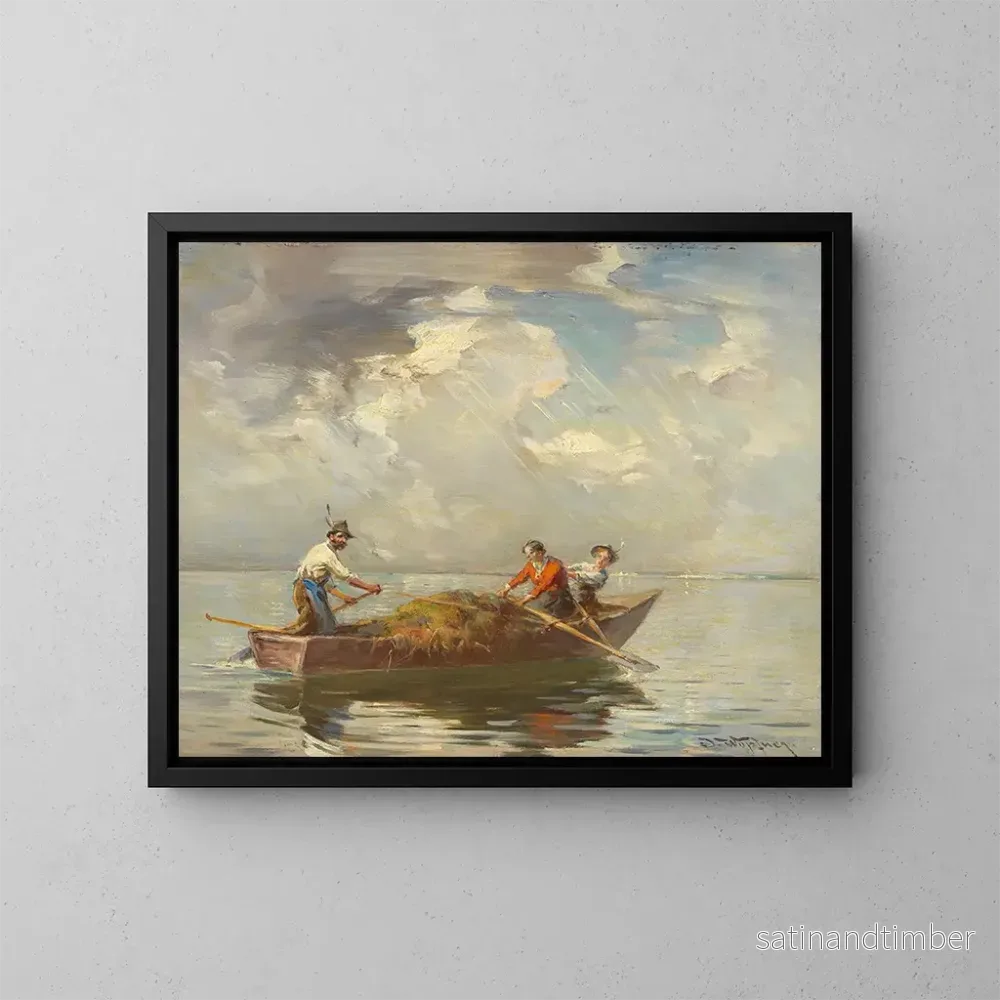 Reproduktion av målningen Motiv av Chiemsee - Joseph Wopfner