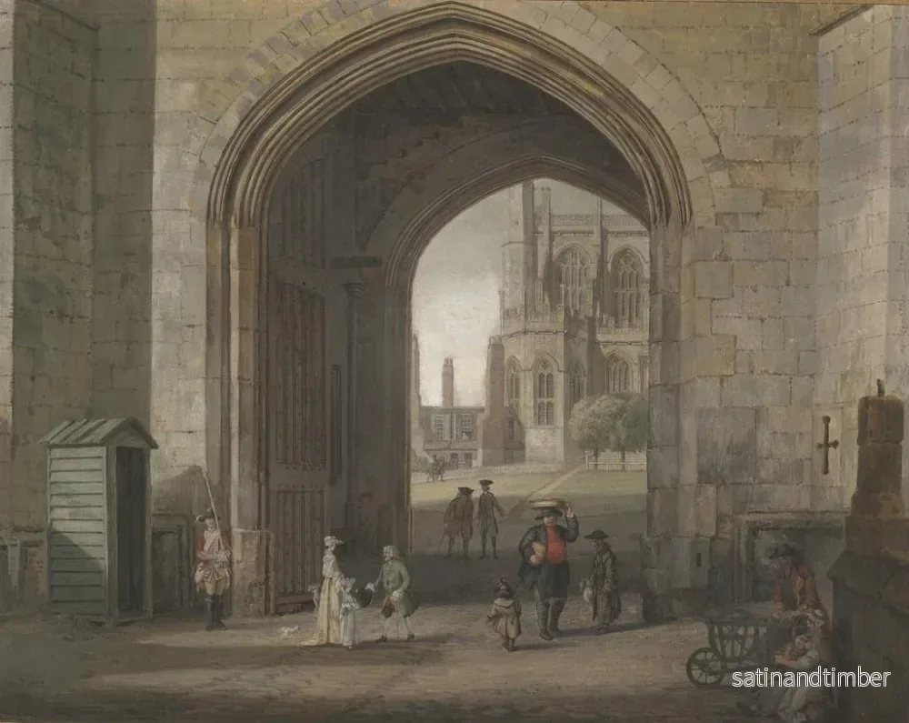 Reproduktion av målningen La porte de la tour au château de Windsor - Paul Sandby - Bild 2