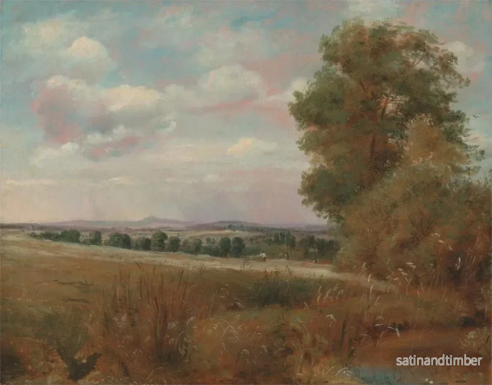 Reproduktion av målningen Landskapsbild i Hampstead med Harrow i fjärran - Lionel Constable - Bild 2