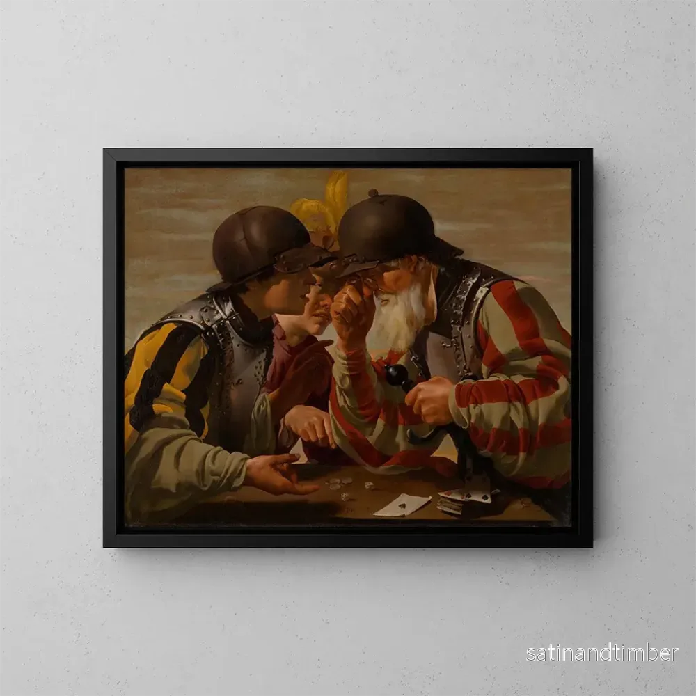 Reproduktion av målningen Les Joueurs - Hendrick Ter Brugghen