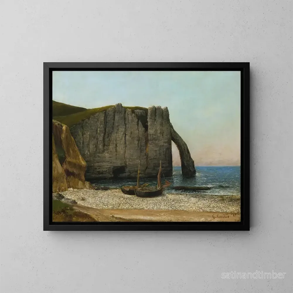 Reproduktion av målningen Falaises d'Étretat - Gustave Courbet