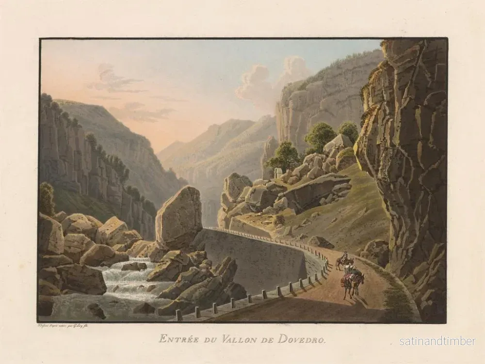 Reproduktion av målningen Entré av Vallon de Dovedro - Gabriel Lory den Yngre - Bild 2