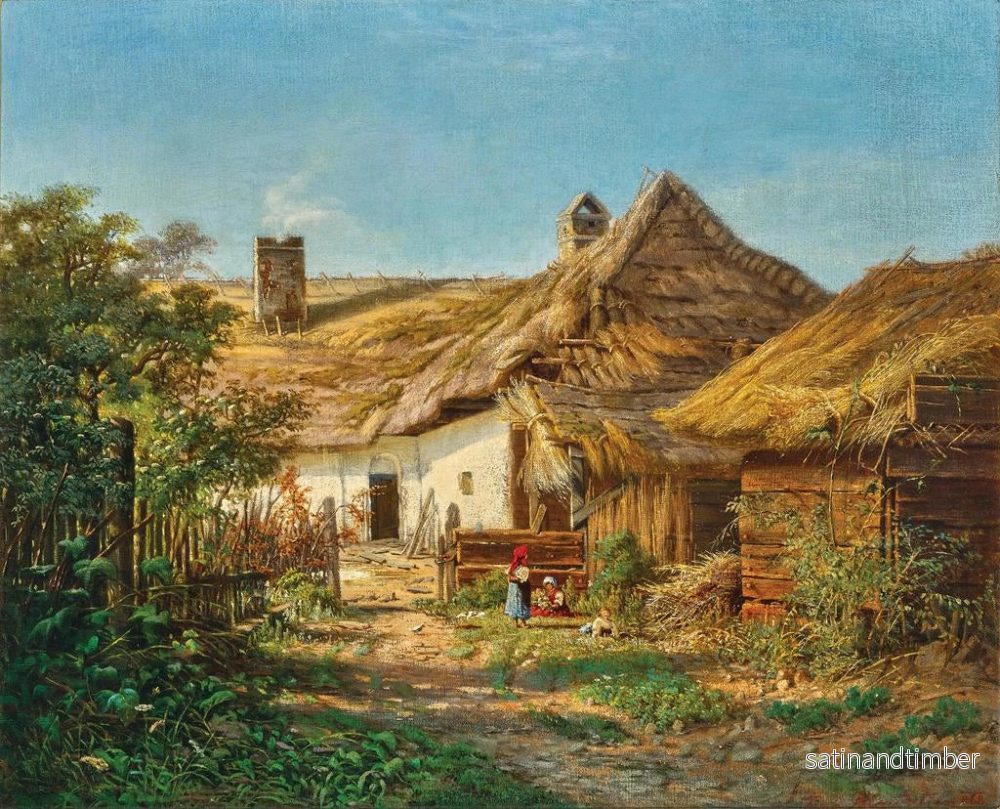 Reproduktion av målningen En bondgård - Tina Blau - Bild 2