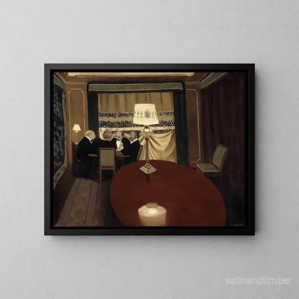 Reproduktion av målningen Le Jeu de Poker - Félix Vallotton