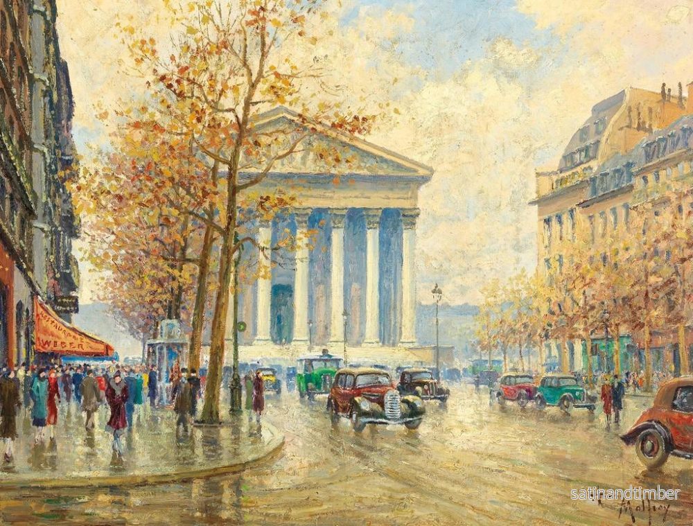 Reproduktion av målningen Place de la Madeleine, Paris - Henry Malfroy - Bild 2