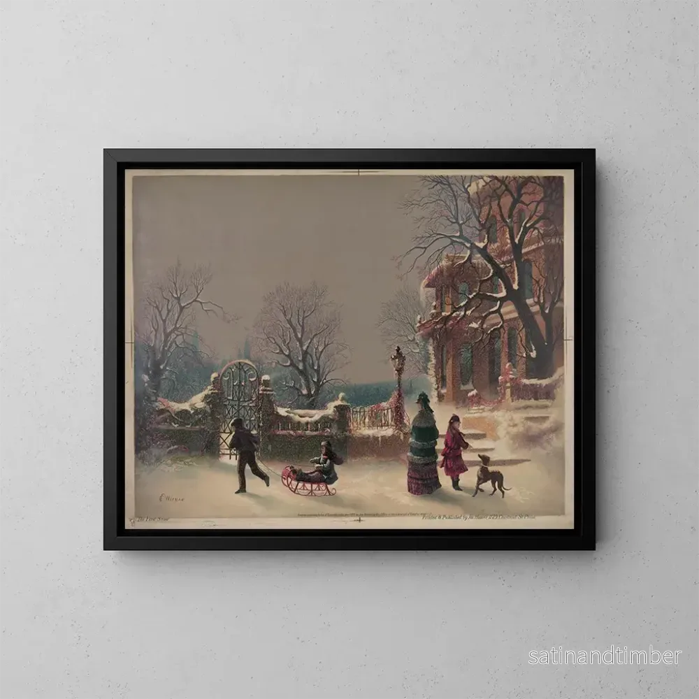 Reproduktion av målningen La première neige - Joseph Hoover